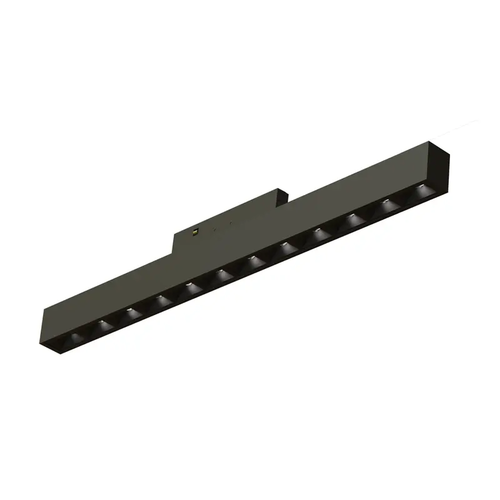 МИНИ ЧЕРНО МАГНИТНО ОСВЕТИТЕЛНО ТЯЛО 24V DC 10W 4000K 500LM 36° RA90 5 ГОДИНИ L196MM