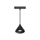 MINI BLACK MAGNETIC PENDANT LUMINAIRE 24V DC 2W 4000K 170LM 36° RA90 5 YRS Φ45*35,5(1000)ΜΜ