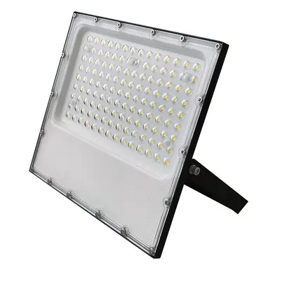 LED SMD ЧЕРЕН ПРОЖЕКТОР IP65 100W 4000K 12000Lm 100-277V AC RA80 IK08 5 ГОДИНИ КЛАПАН ЗА ВЪЗДУХ