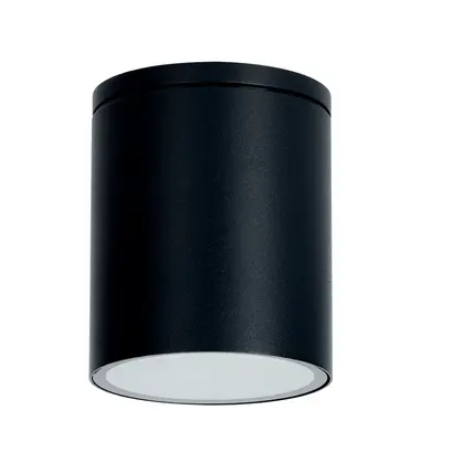 GU10 КРЪГЪЛ ПЛАФОН 230V AC ЧЕРЕН IP65 GU10 МАКС.35W