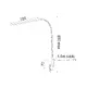 NETTO LED DESK LAMP 5W 4000K TOUCH SILVER WITH SPIRAL+CLAMP 230V Η85,5CMmax DELGADO - изображение 2