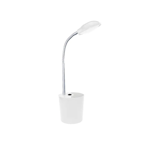 NETTO LED DESK LAMP 5W 4000Κ PENCILCASE WHITE 230V Φ11ΧΗ49CM HULLEN