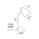 NETTO DESK LAMP E27 ORANGE WHITE YUPPIE - изображение 2