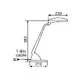 NETTO DESK LAMP 2X9W G23 GREY DOVE - изображение 2