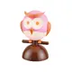 NETTO TABLE LUMINAIRE 1XE14 PINK PLASTIC OWL 15Χ13,5ΧΗ23CM KOKKA