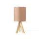 ^TABLE LIGHTING 1ΧΕ14 WOOD+BROWN SHADE Φ18XH40CM PICCOLO