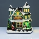 LED MULTIC.HOUSE SLEIGH MOVEM.MUSIC ADAPT:4.5V BATT:3XAA (NOT INCL) 26*16,5*29cm
