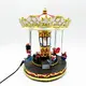 LED ДЕКОР МНОГОЦВЕТНА СЕЛО ВЪРТЕЩО  CAROUSEL+ МУЗИКА 3AA БАТЕРИЯ 20,5Χ20,5Χ25,5CM