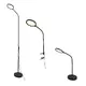 LED НАСТОЛНА ЛАМПА 3 В 1 ЧЕРНА ABS+АЛУМИНИЙ CCT СТЪПКОВО ДИМИРУЕМА 32Χ40Χ7 STEFAN