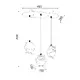 PENDANT LUMINAIRE 3XE14 BROWN PLASTIC OWL 50Χ30ΧΗ100CM KOKKA - изображение 3