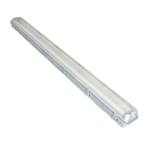 WATERPROOF LUMINAIRE T8 1X18W PC WITHOUT BALLAST 6CLIP