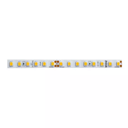 SAMSUNG LED ЛЕНТА 5M, 7.7W/M, 1280LM/M, 24V DC, IP65, Heat Shrink, 3000K, Ra80, 8mm, 5 години гаранция, макс. 35W