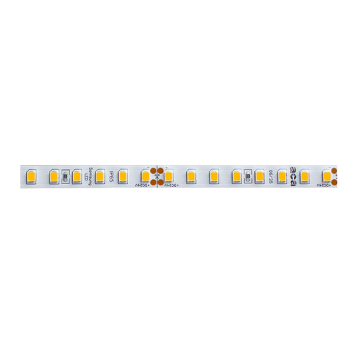 SAMSUNG LED ЛЕНТА 5M, 7.7W/M, 1280LM/M, 24V DC, IP65, Heat Shrink, 3000K, Ra80, 8mm, 5 години гаранция, макс. 35W