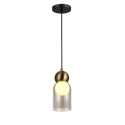 JULIETTE-PENDANT LAMP BRASS GLASS CONVENTIONAL IP20 1xE27 100xH1270mm