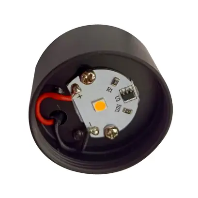 CAPISUR-SPOT ЧЕРЕН АЛУМИНИЙ БЕЗ ЛЕЩА И ПРЕДНА ЧАСТ LED SMD 2W 3000K 140LM IP20 Φ34Χ18MM 5 ГОДИНИ ГАРАНЦИЯ