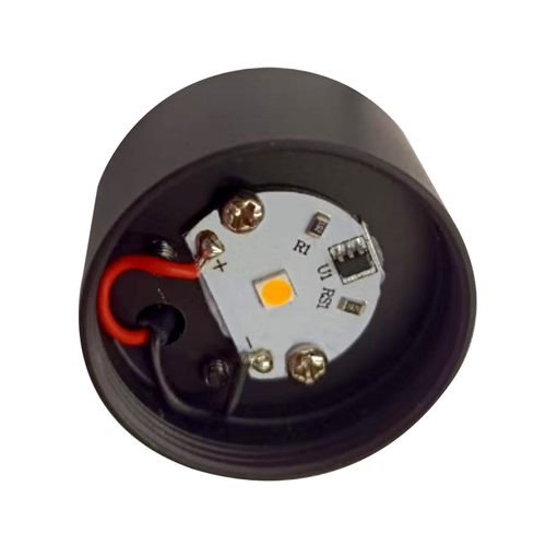CAPISUR-SPOT ЧЕРЕН АЛУМИНИЙ БЕЗ ЛЕЩА И ПРЕДНА ЧАСТ LED SMD 2W 3000K 140LM IP20 Φ34Χ18MM 5 ГОДИНИ ГАРАНЦИЯ