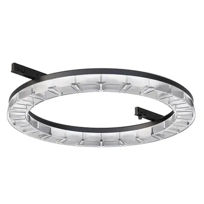 TKOR-MINI TRACK ROUND LINEAR LIGHT BLACK / WHITE 45° BEAM ANGEL 24W 3000K 24V DC 5 YEARS WARRANTY