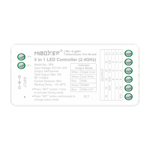 LED контролер 2.4G, 5 в 1