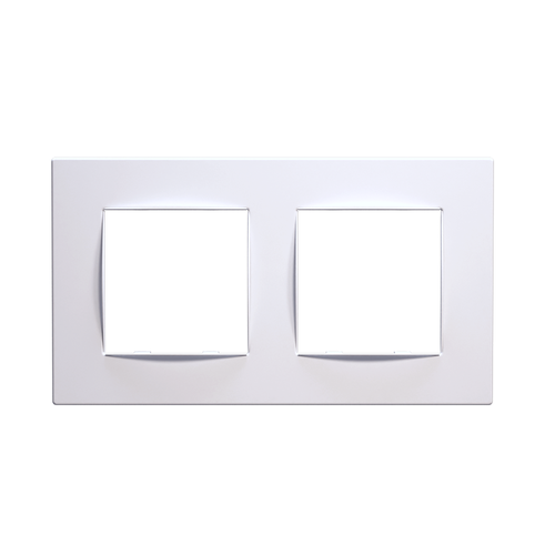 PRIME 2 GANG FRAME CLASSIC IP20 WHITE