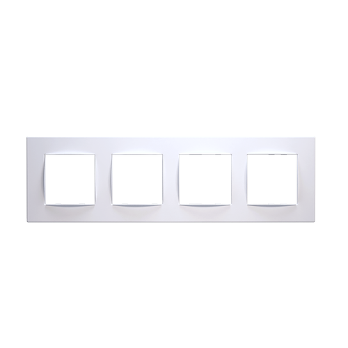 PRIME 4 GANG FRAME CLASSIC IP20 WHITE