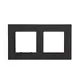 PRIME 2 GANG FRAME CLASSIC IP20 MAT ANTHRACITE
