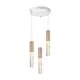 OASIS – комплект от 3 висящи лампи от пясъчно бял алуминий, LED COB 22W, CCT, 1100 lm, IP20, 268 × 268 × 1500 мм