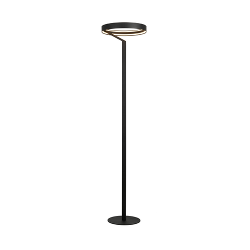 ROLLIE – подова лампа от пясъчно черен алуминий, LED SMD 43W, димируема, 2700K, 2150 lm, IP20, 385 × 1700 мм