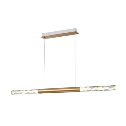 OASIS-PENDANT LAMP SAND WHITE ALUMINIUM LED COB 15W CCT 750LM IP20 738X90X1500MM