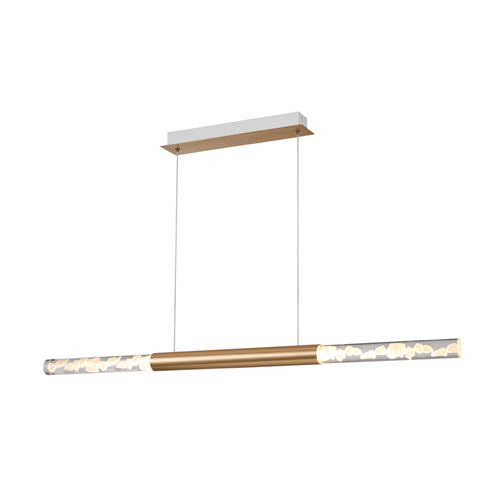 OASIS-PENDANT LAMP SAND WHITE ALUMINIUM LED COB 15W CCT 750LM IP20 738X90X1500MM