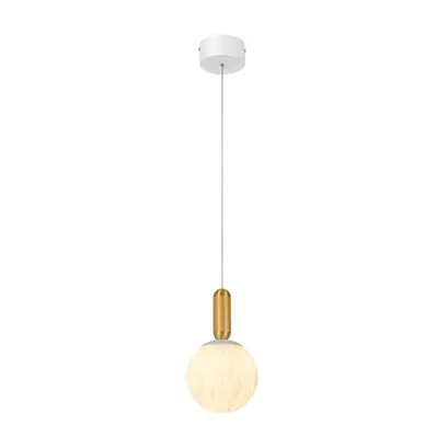 MARBELLA-PENDANT LAMP SAND WHITE ALUMINIUM LED SMD 11W CCT 715LM IP20  140X140X1500MM