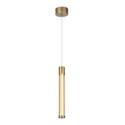 CANDELERA – висяща лампа от златист алуминий, LED SMD 7W, CCT, 490 lm, IP20, 85 × 1500 мм