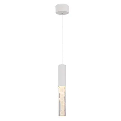 OASIS – висяща лампа от пясъчно бял алуминий, LED COB 7W, CCT, 350 lm, IP20, 50 × 50 × 1500 мм