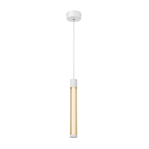 CANDELERA – висяща лампа от пясъчно бял алуминий, LED SMD 7W, CCT, 490 lm, IP20, 85 × 1500 мм