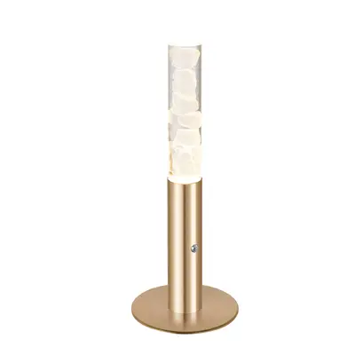 OASIS – настолна лампа от златист алуминий, LED COB 7W, димируема, 2700K, 350 lm, IP20, 150 × 150 × 380 мм