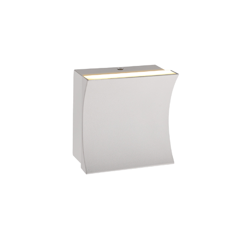 CHESSY – стенен аплик, пясъчно бял алуминий, LED SMD 7W, CCT, 350 lm, IP20, 105 × 105 × 55 мм