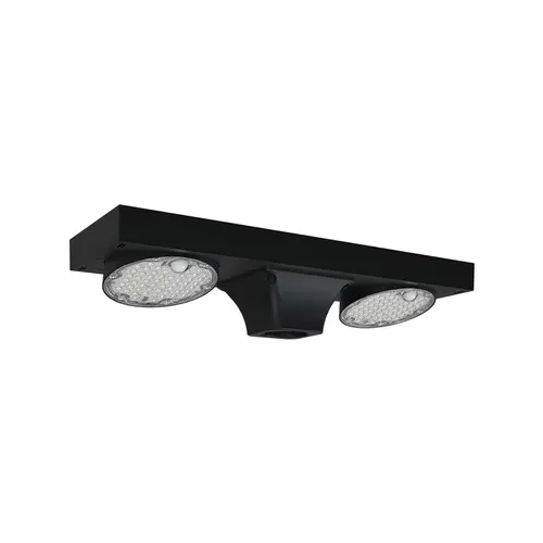 ALVIO – LED уличен соларен осветител с двоен въртящ се модул и интелигентен сензор, 40W, 2CCT 3000K–4000K, IP65, 140° × 70°, Ra ≥ 80