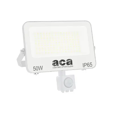 LED SMD бял прожектор със сензор 50 W — 3 CCT, ~5000 lm, IP66