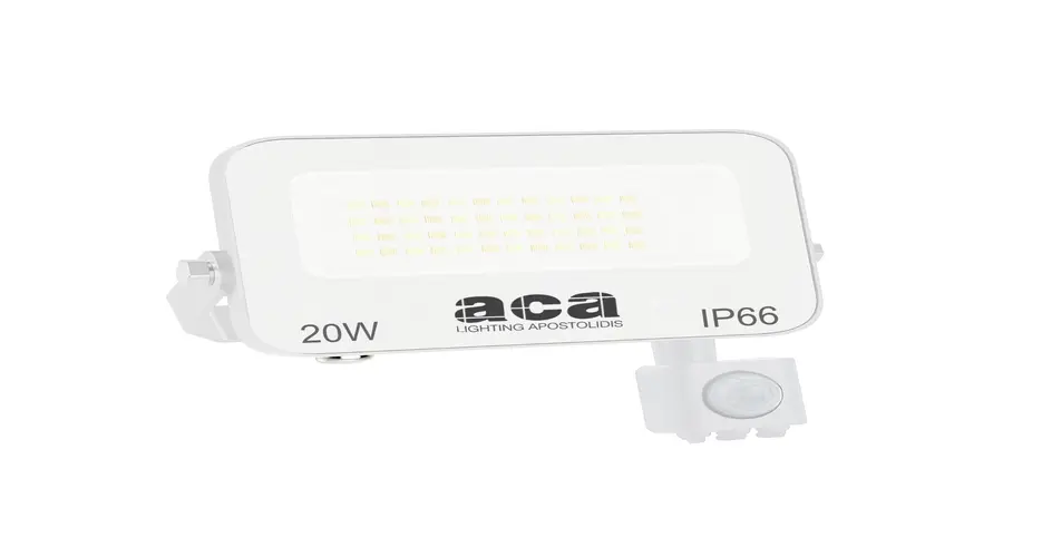LED SMD бял прожектор с датчик 20 W — 3 CCT, 2000 lm, IP66