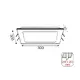 P/O КВАДРАТЕН БЯЛ ВГРАДЕН LED SLIM ПАНЕЛ 26W 3000K 1830Lm 230V 300X300 Ra80 - изображение 2