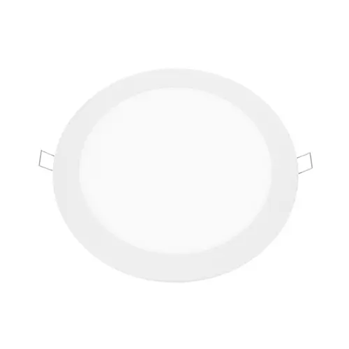 P/O LED SLIM PANEL WHITE ROUND REC. 18W 6500K 1750Lm Φ220 230V AC Ra80