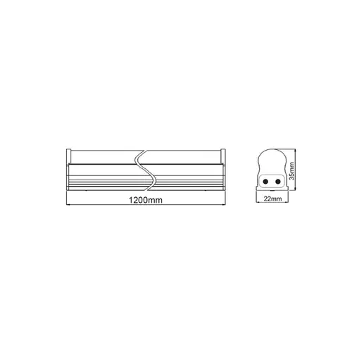 ЛЕД ЛАМПА ОN-OFF 17W 1200mm 6000K 1860Lm 230V 180° Ra80