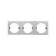CONSOLE 3 SPOTS WHITE RECTANGLE EMPTY