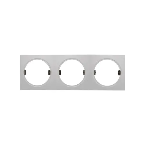 CONSOLE 3 SPOTS WHITE RECTANGLE EMPTY
