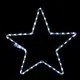 "STAR", 48 LED MOTIF 2m 2-WIRE ROPE LIGHT, COOL WHITE, IP44, 55cm, 1.5m LEAD CABLE