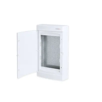 ТАБЛО ЗА ПОВЪРХНОСТЕН МОНТАЖ ЗА IT, БЯЛА ВРАТА- 3 РЕДА IP40 485X287X112mm