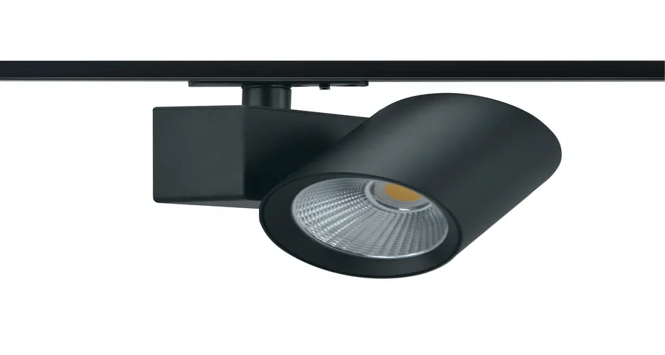 ПЯСЪЧНО ЧЕРЕН LED ПРОЖЕКТОР НА ШИНА 40W 6500K 1-ФАЗЕН 38° 4600LM 230V AC Ra80 5 ГОДИНИ ГАРАНЦИЯ
