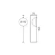 WALL LIGHT-BLACK METAL LED 5W 2700K IP20 100x100xH330mm - изображение 2