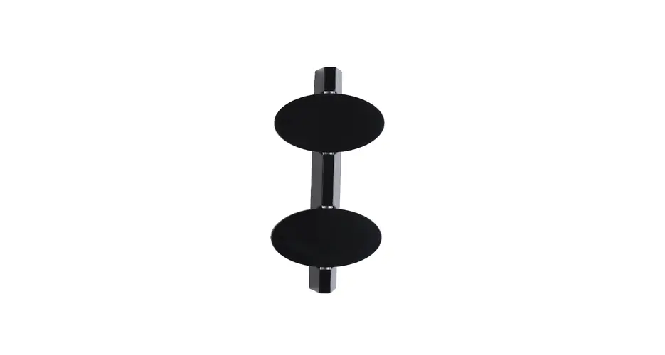 СТЕННА ЛАМПА С ДВЕ СВЕТЛИНИ - ЧЕРЕН МЕТАЛ LED 2X 5W 2700K IP20 100x100x380mm