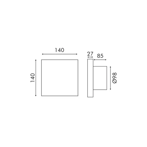 ВЕНТИЛАТОР ЗА ВЪЗДУХ ТИХ БЯЛ ПЛАСТМАСА ABS 7 ПЕРКИ 14W 220V 140x140x98mm - изображение 2