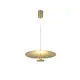 LOFTY- PENDANT LAMP SAND GOLD ALUMINIUM LED SMD 12W 2700Κ 840LM IP20 Φ450x1500mm